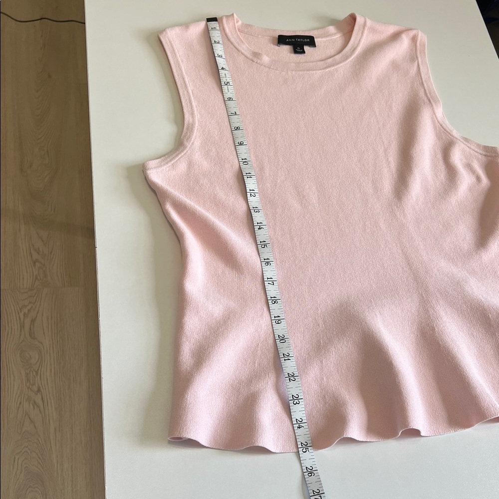 Ann Taylor Blush Pink Sleeveless Tank Top - Picture 9 of 12